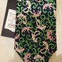 LILLY PULITZER VIA PALM BEACH MENS GECKO BLUE/GREEN 100% SILK MENS TIE