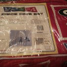 GEORGIA BULLDOGS 3 PIECE CRIB SET BY BRYCE-N-TOYS ,COMFORTER, SHEET &BUMPER