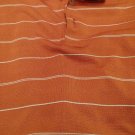 NIKE GOLF FIT DRY LARGE GOLDEN BROWN STRIPPED VGC