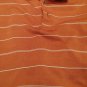 NIKE GOLF FIT DRY LARGE GOLDEN BROWN STRIPPED VGC