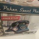 Poker Sports Detailed Push Button Telephone Green Felt On Phone Like Poker Table