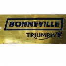 Brand New Brass Bonneville Blue Finishing Plate Badge Fits Triumph Motorcycle