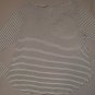 H & M - White & Black Striped Longsleeve Women's Large Top