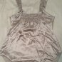 New York & Company - NYC - Sexy Silver Stretchy Silk Sleeveless Tie Nightwear