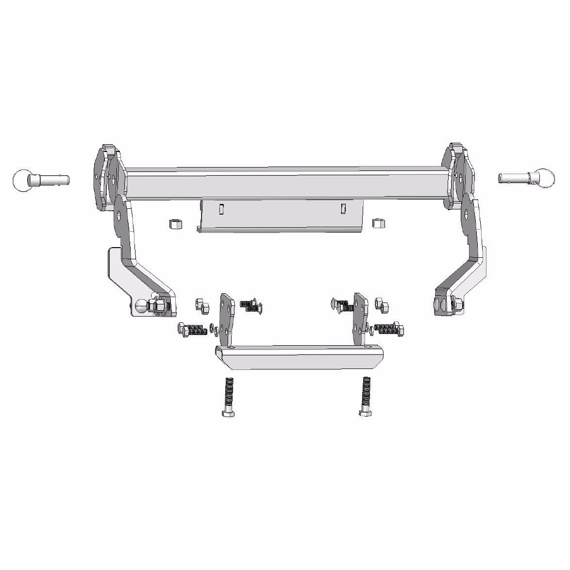 06 07 08 09 10 POLARIS SPORTSMAN 800 700 FRONT SNOW PLOW BLADE MOUNT KIT