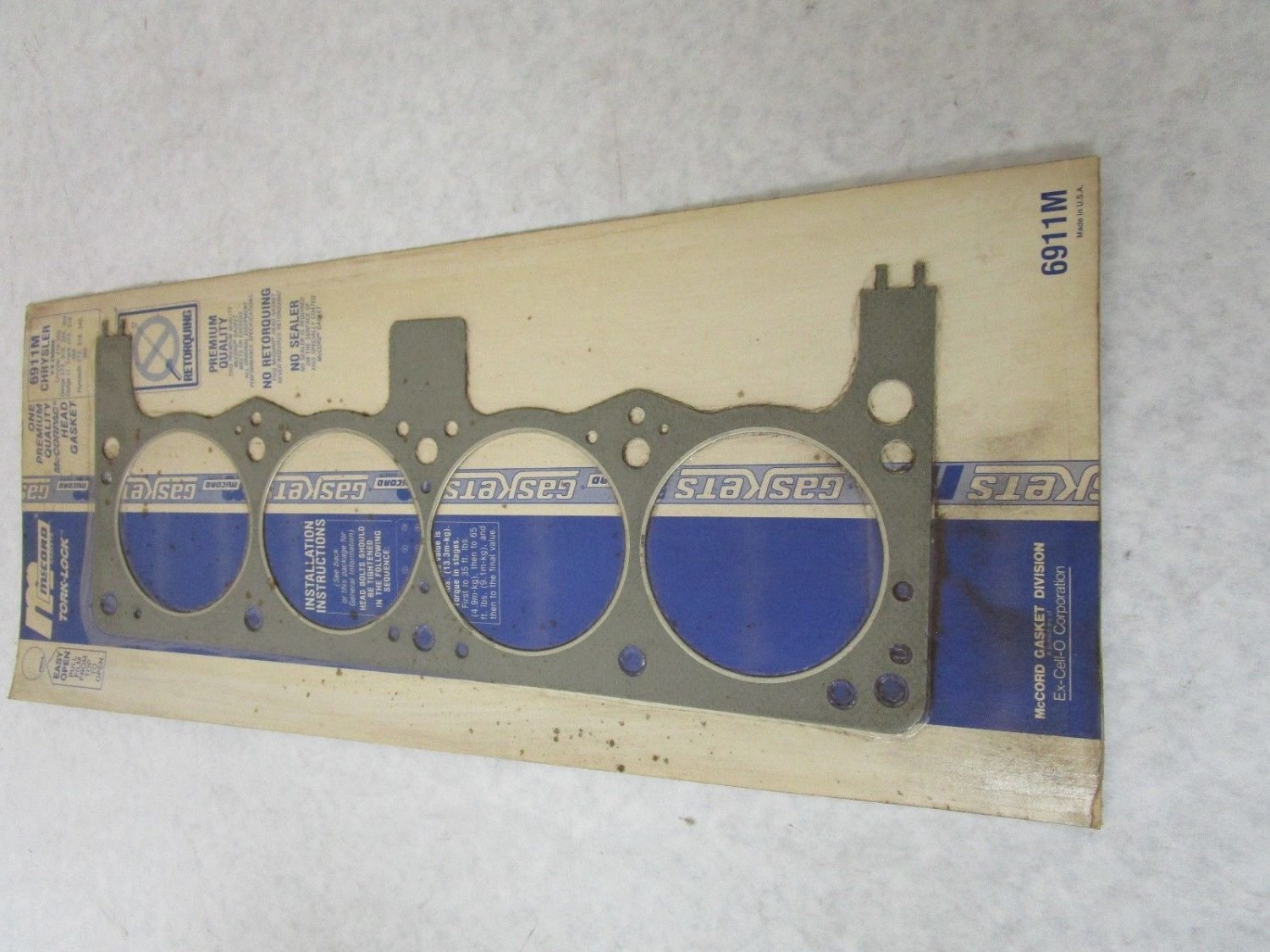 McCORD GASKETS DODGE CHRYSLER 340 318 360 HEAD GASKET 6911M