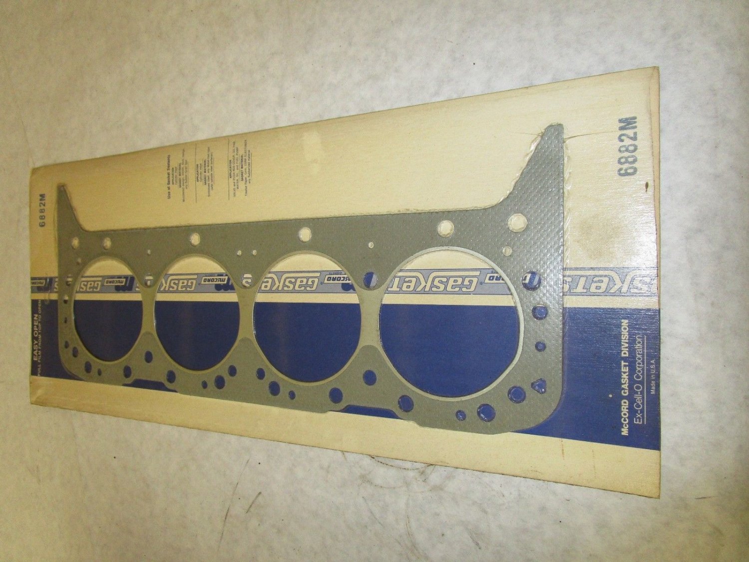 MCCORD GASKETS CHEVROLET GM 305 V8 CYLINDER HEAD GASKET 6882M
