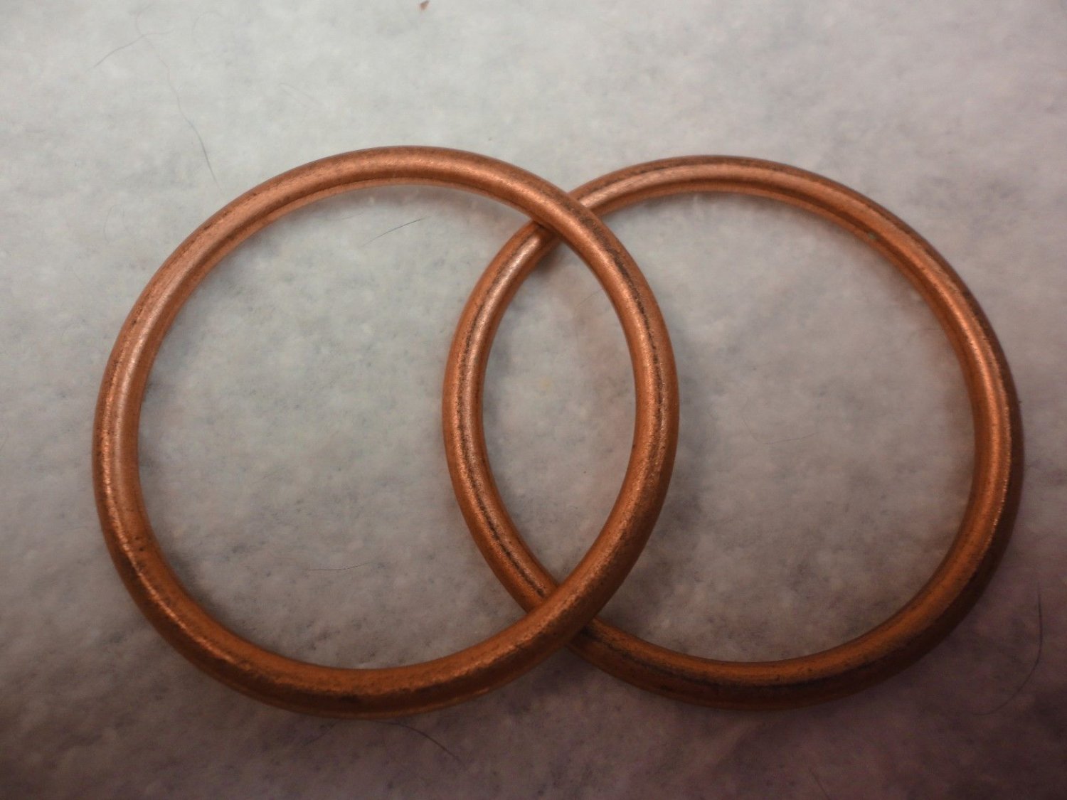 HARLEY HD BIG TWIN EVO EVOLUTION TWIN CAM TC88 COPPER EXHAUST PORT