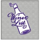 Wine List Embossed Design