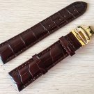 New brown leather strap Watchband for Tissot Visodate T019430 20mm golden Buckle