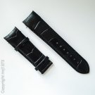 Black leather strap Watchband for Tissot T035627A T035614A 24mm without clasp