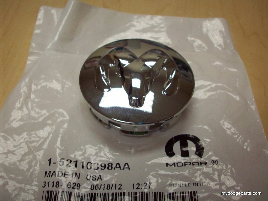 Dodge & Ram Center Cap Chrome Durango Dakota Caliber & More Mopar ...