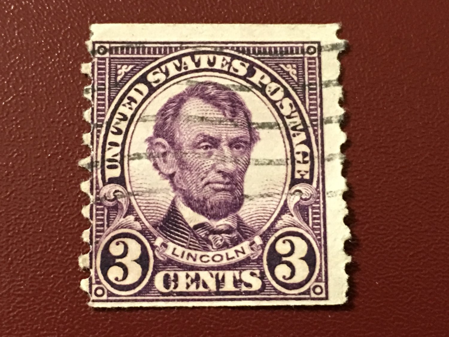 3 Cent Lincoln stamp