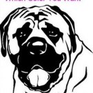 Mastiff - custom vinyl graphic 5x5 inch