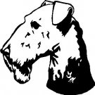 Airedale - custom vinyl graphic - 5x5 inch