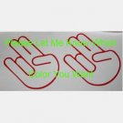 The Shocker  twofer two for 1 - custom vinyl graphics 6 inch