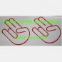 The Shocker  twofer two for 1 - custom vinyl graphics 6 inch