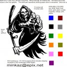 custom vinyl graphic Grim Reaper