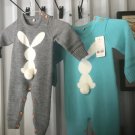 Baby Gray or Green bunny winter Pajama