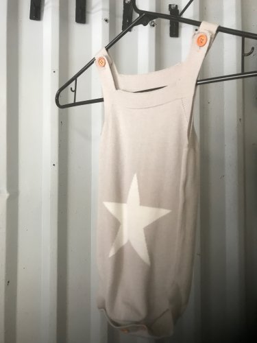 Gray with White Star Baby Jumper