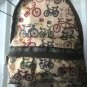 Multicolor bicycle imprint bag