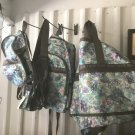 Multicolor blue & Green floral bag set