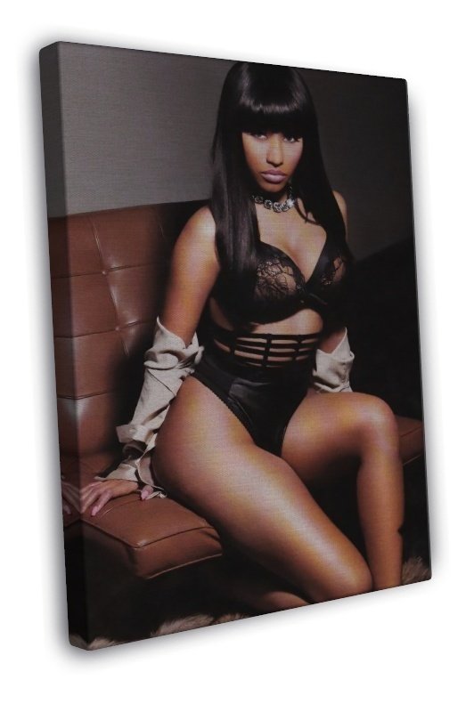 Nicki Minaj Art Living Room Wall Decoration Great T 16x12 Framed Canvas Print 