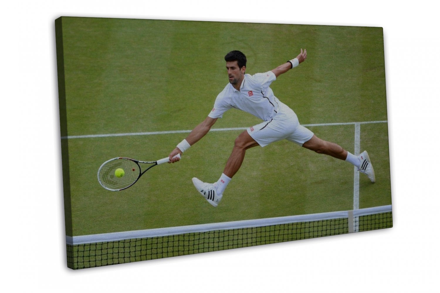 Novak Djokovic Tennis Star Art 20x16 FRAMED CANVAS Print Decor
