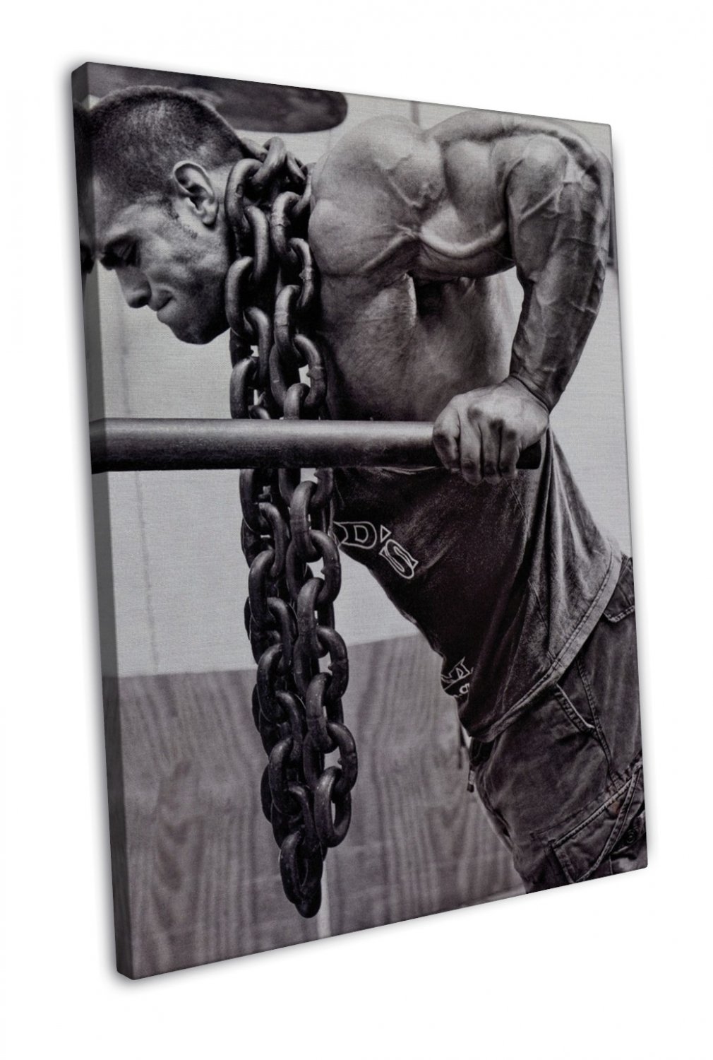 Bodybuilding Fitness Motivation 20x16 Framed Canvas Print Decor