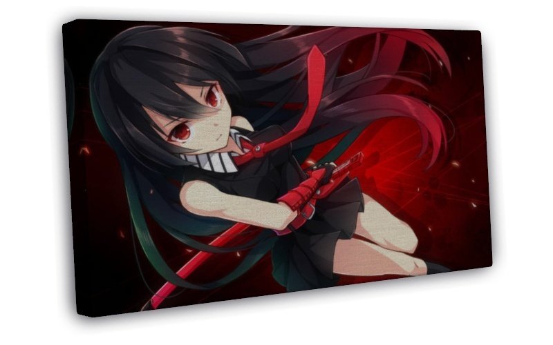 Akame Ga Kill Anime Wall Decor 20x16 Framed Canvas Print 