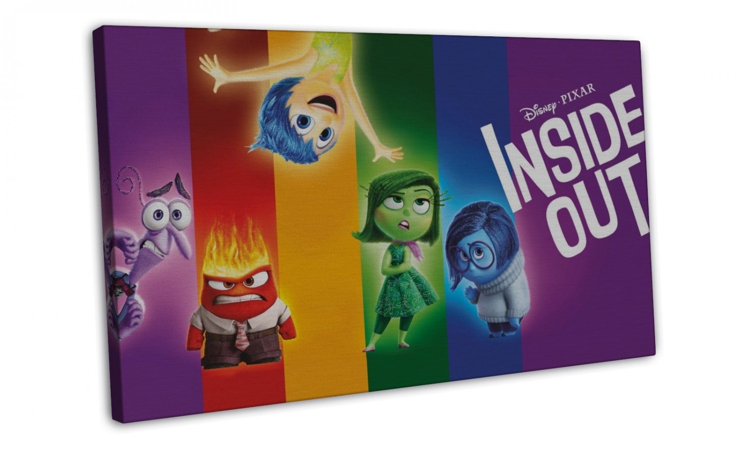 Inside Out Movie Wall Decor X Framed Canvas Print