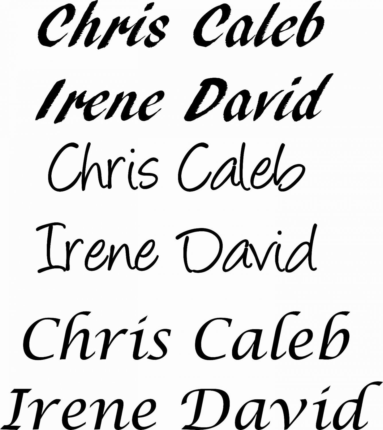 Kids Names Custom Order 2 inch high