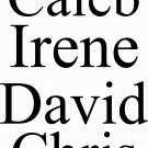 Custom Names 2 inches tall times roman