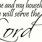 Joshua 24:15 40x22 Bible Verse Wall Decal, Scripture Vinyl Wall Art