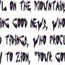 Isaiah 52:7, Vinyl Scripture Wall Art, How Beautiful on Mountains Feet Bring ...