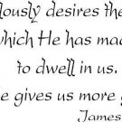 James 4:5-6, Vinyl Wall Art, He Jealously Desires the Spirit Which He Has Mad...