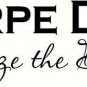 Carpe Diem Seize the Day. Our Inspirational Vinyl Wall Decals / Arts Are Made...