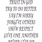 In This House We Do 11"x22" Bible Verse Wall Decal by Scripture Wall Art - Decor