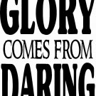 All Glory Comes From...11 x 20 : Motivational and inspirational Vinyl Wall Art