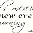 Gods Mercies 11"x22" Bible Verse Wall Decal by Scripture Wall Art - Decor