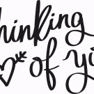 Thinking of You 11 x 14 : Motivational & inspirational Vinyl Wall Art