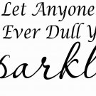Don't Let Anyone 11 x 20 : Motivational and inspirational Vinyl Wall Art