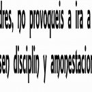 Efesios 6:4, Bible verse wall decals, scripture, Vinyl Art, stickers, spanish