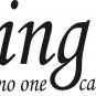 Sing Like No One Can Hear 11"x 22" Bible Verse Wall Decal by Scripture Wall Art