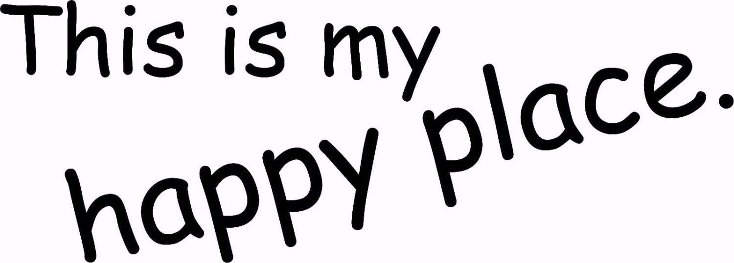 This Is My Happy Place 7.5 x 22:Motivational and inspirational Wall Art