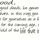 1 Timothy 6:18-19 11"x22" Bible Verse Wall Decal by Scripture Wall Art - Decor