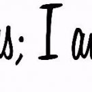 Through All My Imperfections 2.5 x 22 : Family Vinyl Wall Art, Wall Decal