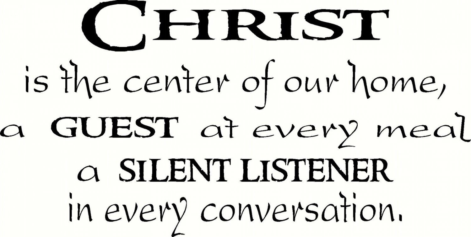 Christ is the Center 11"x 22" Bible Verse Wall Decal by Scripture Wall Art