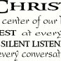 Christ is the Center 11"x 22" Bible Verse Wall Decal by Scripture Wall Art