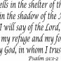 Psalm 91:12 11"x22" Bible Verse Wall Decal by Scripture Wall Art - Decor